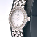 Baume & Mercier Geneve MX000M7L 14k W/g Diamond white dial 15mm Quartz watch