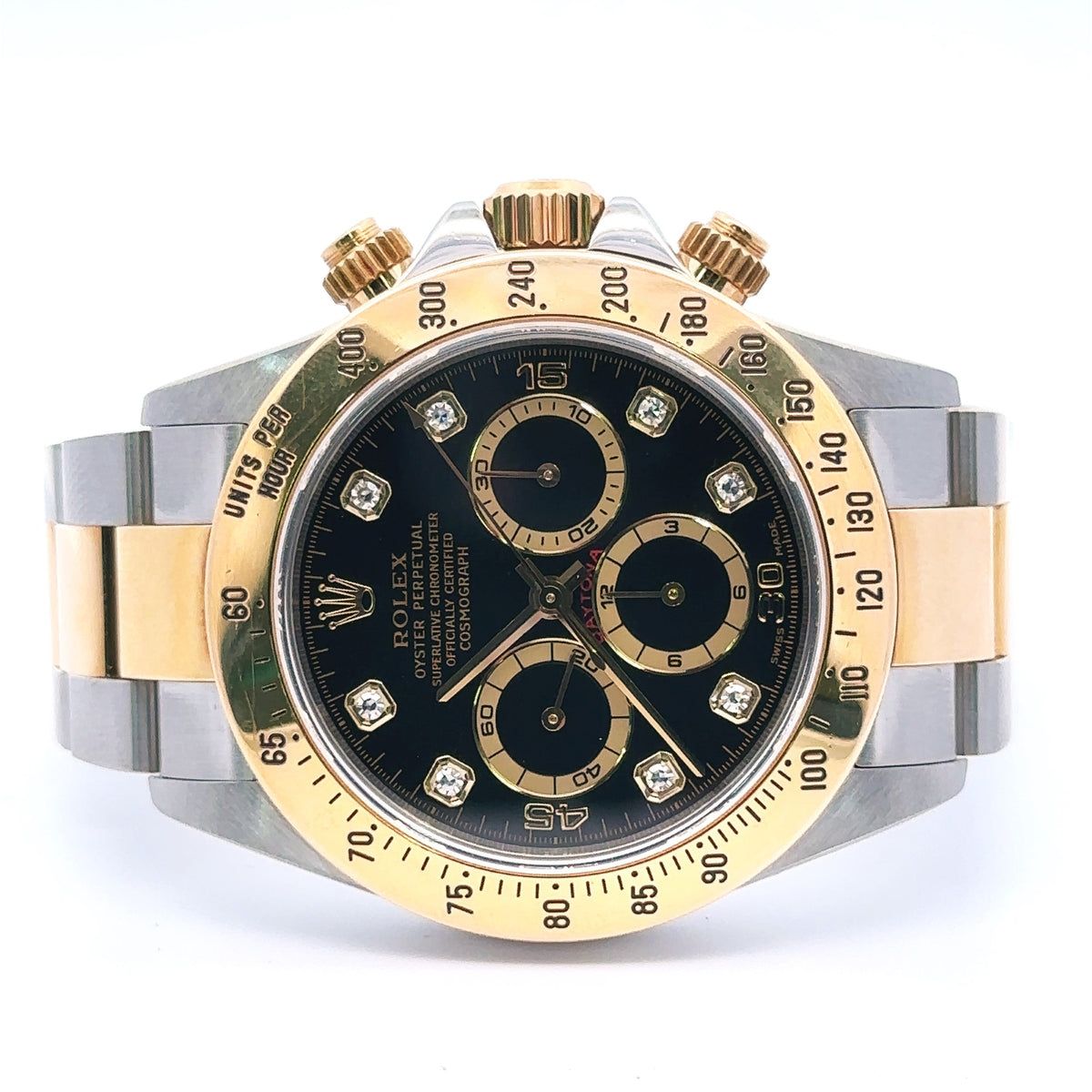 Pre-Owned Rolex Daytona 40mm, 2 tone 18k Yellow Gold Watch, 16523, 18k bezel Philadelphia