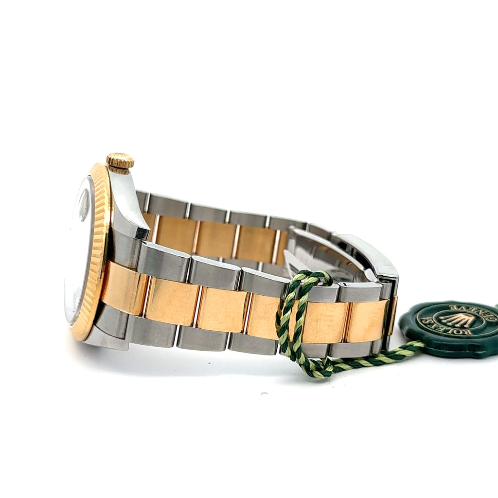 Pre-Owned Rolex Datejust 41mm 2 tone 18k Yellow Gold Watch 126333, Fluted bezel