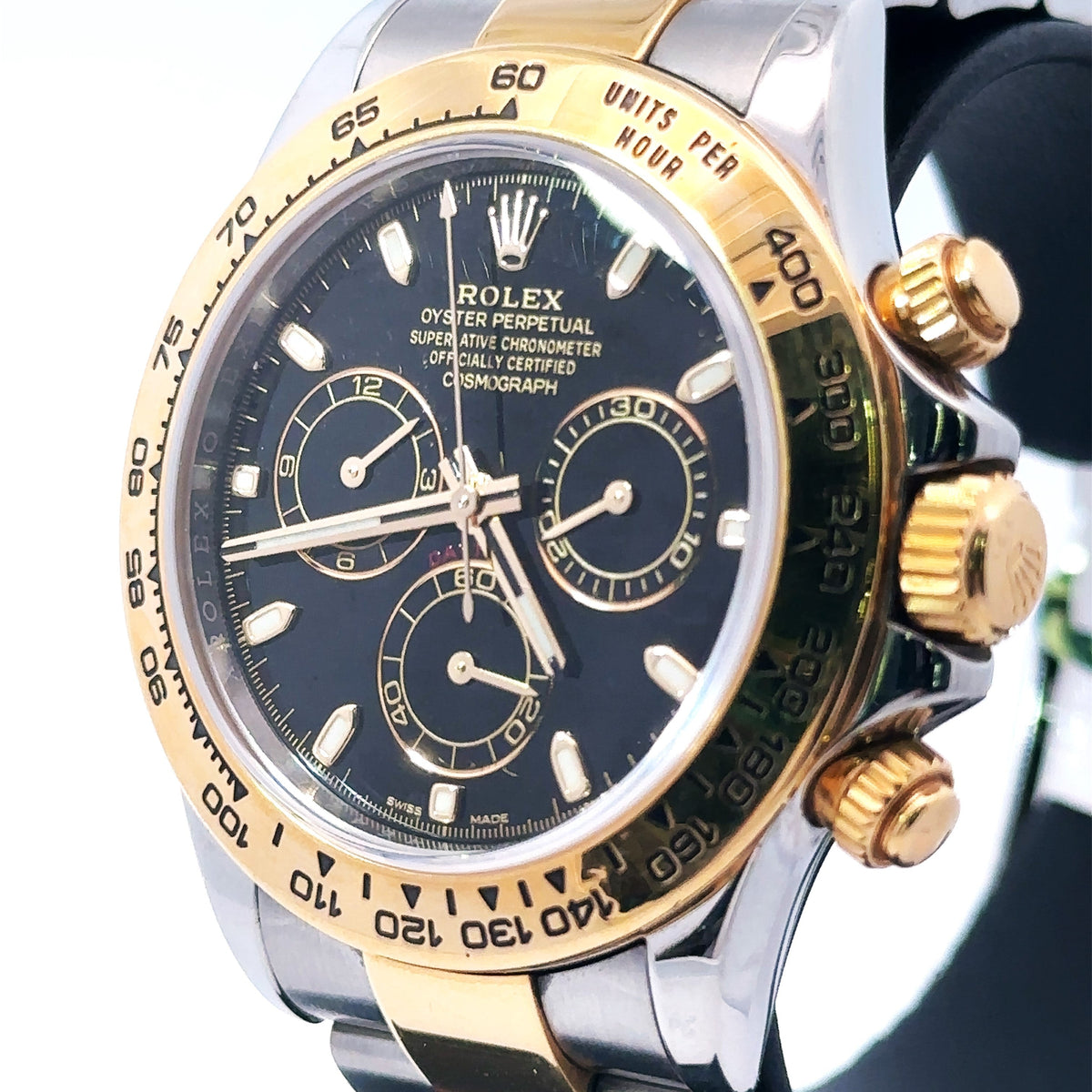 Pre-Owned Rolex Daytona 40mm 2 tone 18k Yellow Gold Watch 116503, 18k Gold Bezel