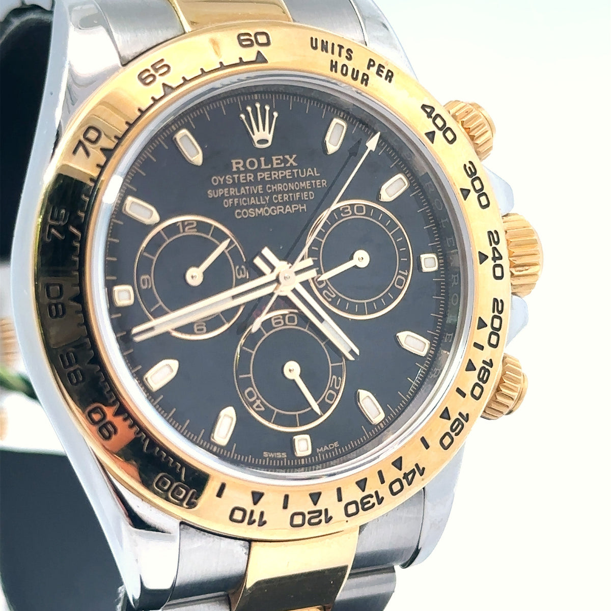 Pre-Owned Rolex Daytona 40mm 2 tone 18k Yellow Gold Watch 116503, 18k Gold Bezel