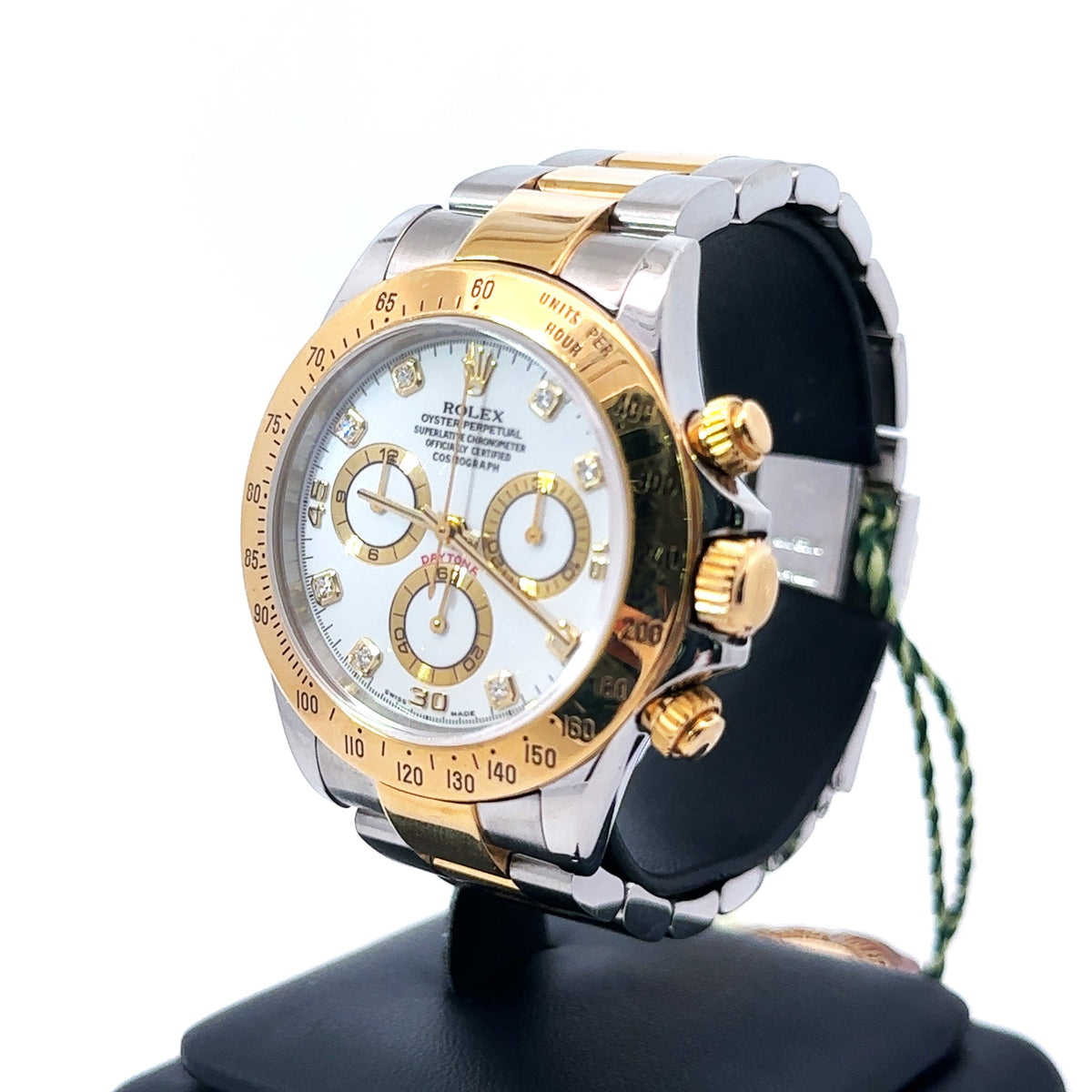 Pre-Owned Rolex Daytona 40mm 2 tone 18k Yellow Gold Watch 116523, 18k Gold Bezel
