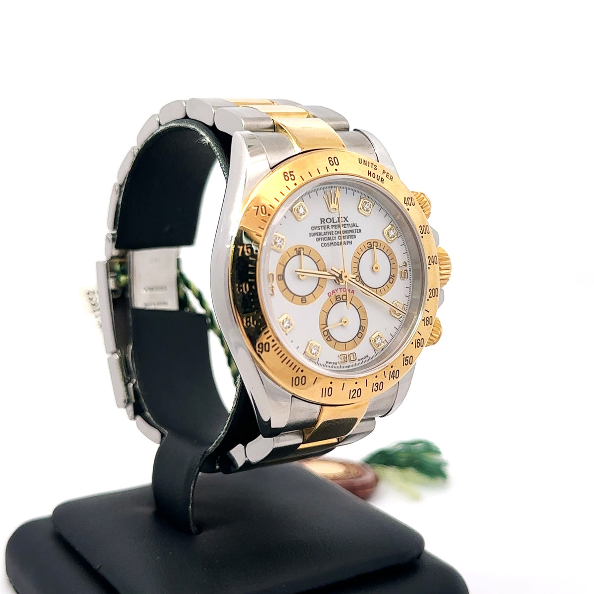 Pre-Owned Rolex Daytona 40mm 2 tone 18k Yellow Gold Watch 116523, 18k Gold Bezel