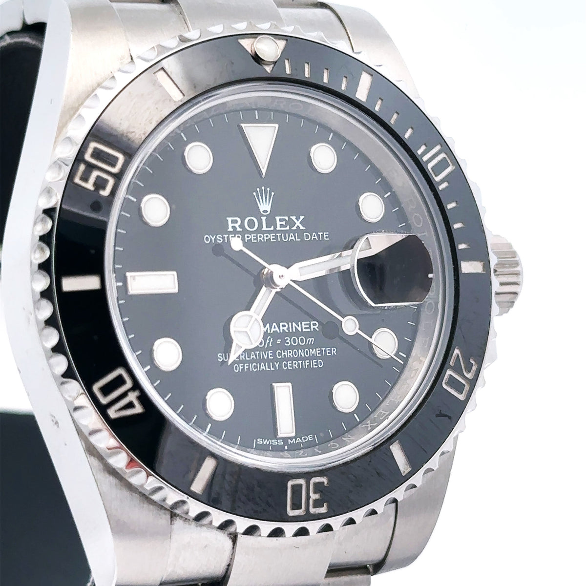 Pre-Owned Rolex Submariner 40mm Stainless Steel Watch 116610LN Ceramic bezel