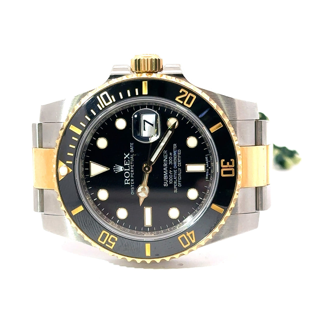 Pre-Owned Rolex Submariner Date 40mm 2 Tone Watch 116613 Ceramic Bezel