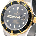 Pre-Owned Rolex Submariner Date 40mm 2 Tone Watch 16613 18k Gold Bezel S104537