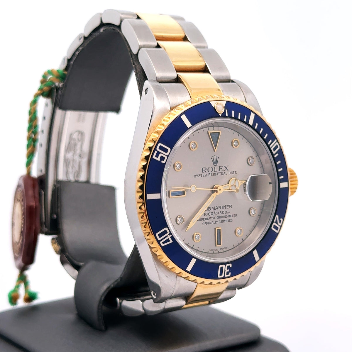 Pre-Owned Rolex Submariner Date 40mm 2 Tone Watch 16613 18k Yellow Gold S107506