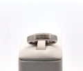 David Yurman 18k White Gold Men's Beveled Band Ring 13.8gm, Size 11 S107807