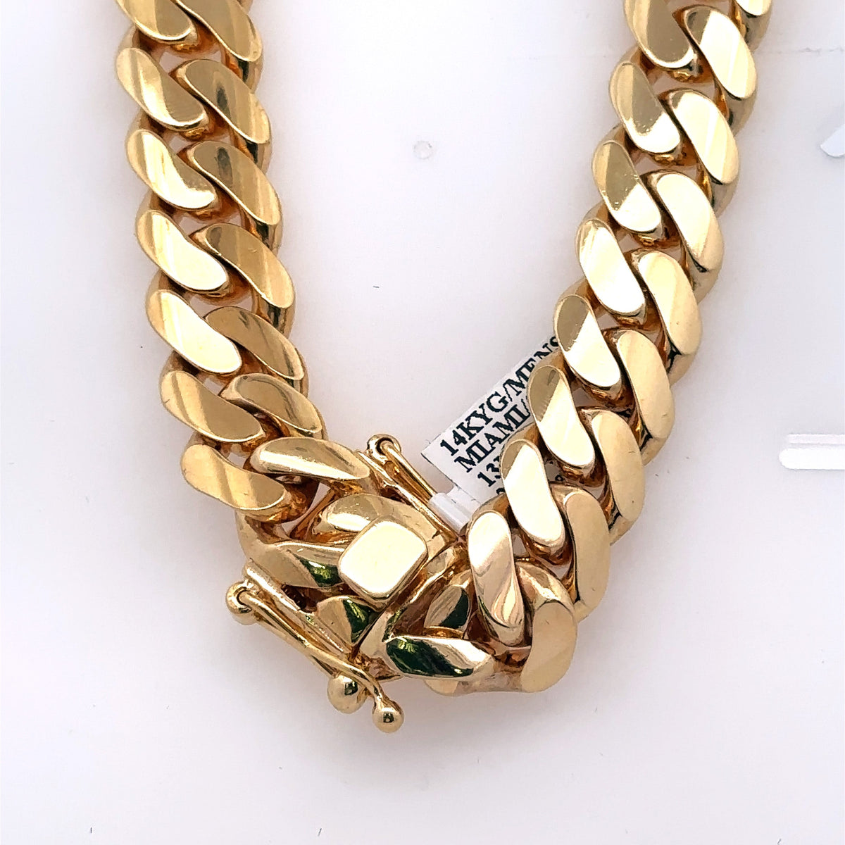 14k Yellow Gold Miami Cuban Men's Chain, 290.7gm, 24", 13mm, S107781
