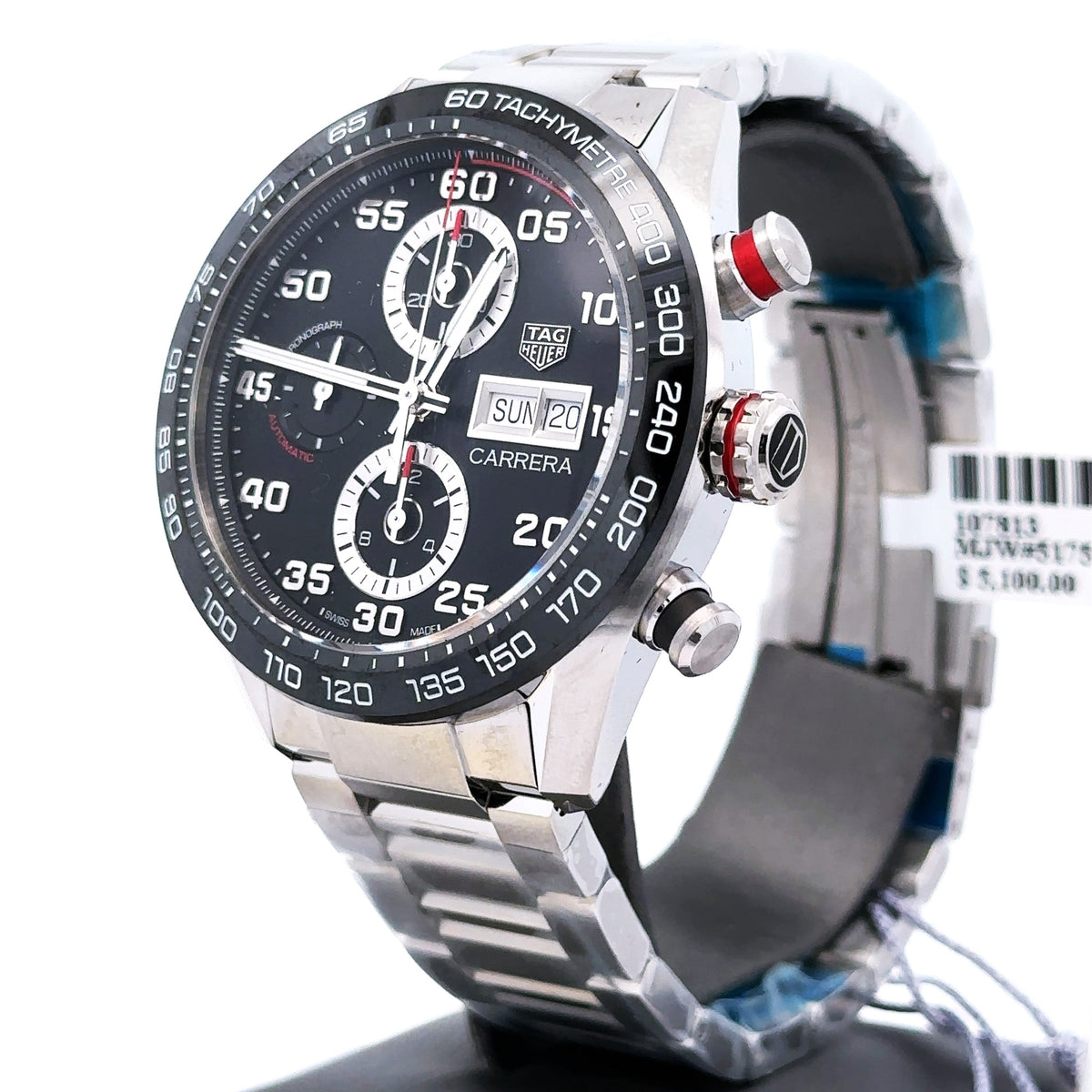 TAG HEUER Carrera Automatic Chronograph 44mm Watch CBN2A1AA.BA0643 Brand New!