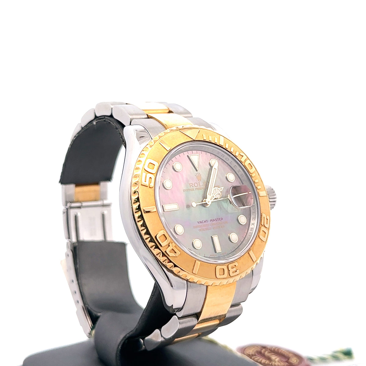Rolex Yacht Master 40mm 18k gold & Steel Mother Of Pearl Watch 16623 S106712