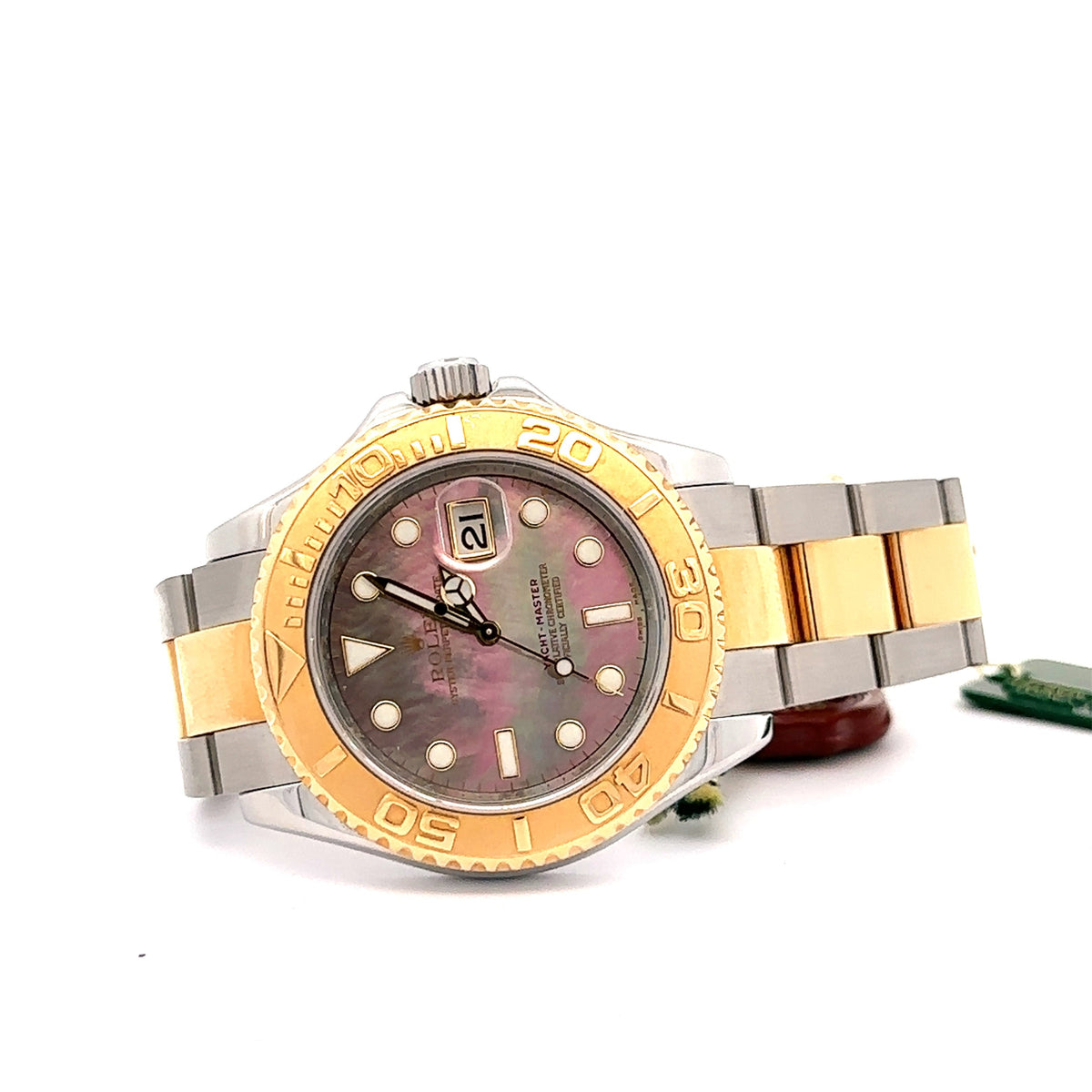 Rolex Yacht Master 40mm 18k gold & Steel Mother Of Pearl Watch 16623 S106712