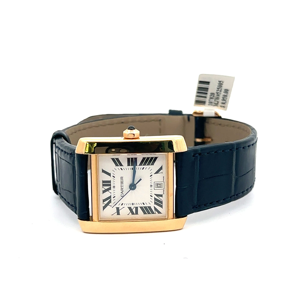 Cartier TANK Francaise Men's Yellow Gold Watch W5000156- Automatic -preowned