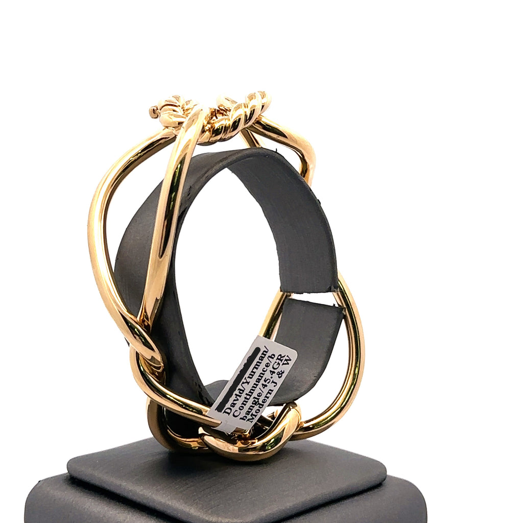 David Yurman Continuance Bold 18K Yellow Gold Bangle Bracelet