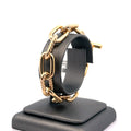 David Yurman Madison 18k yellow Gold toggle Chain  Bracelet 11mm  7" pre owned