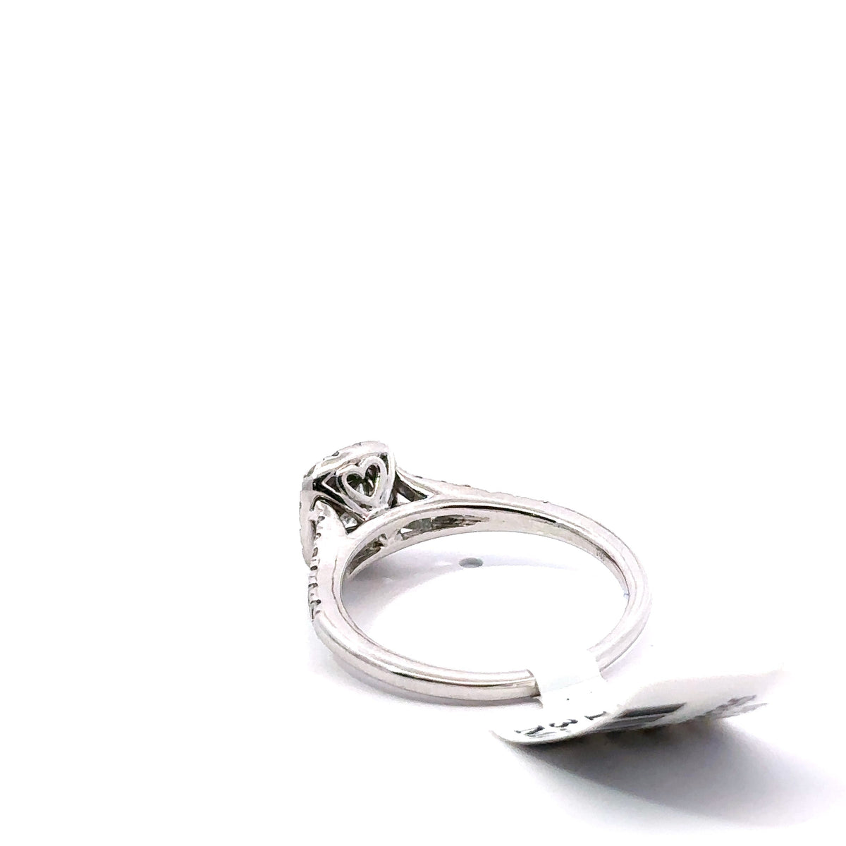 14k White Gold 0.75 Diamond Cluster Engagement Ring, 3.3g, Size  7, S107878
