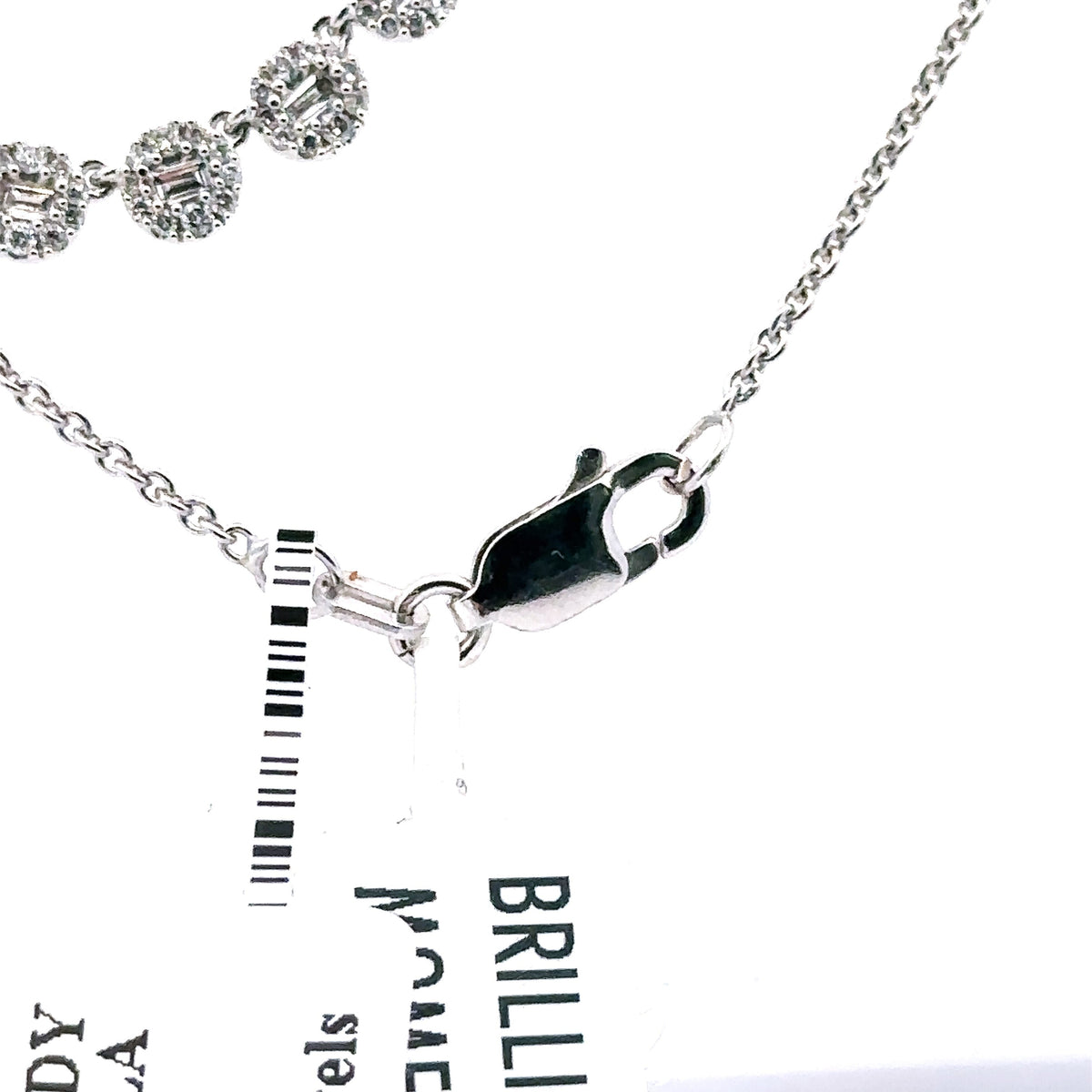 Brilliant Moments 14k White Gold 1.00CT Diamond Necklace, 7.4gm, 18", S6044