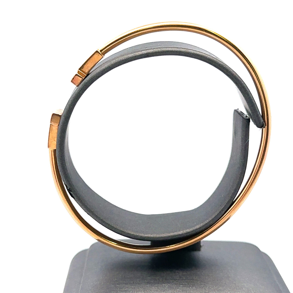 Tiffany 18k Rose Gold Wire Bracelet, 8.1g, Size medium