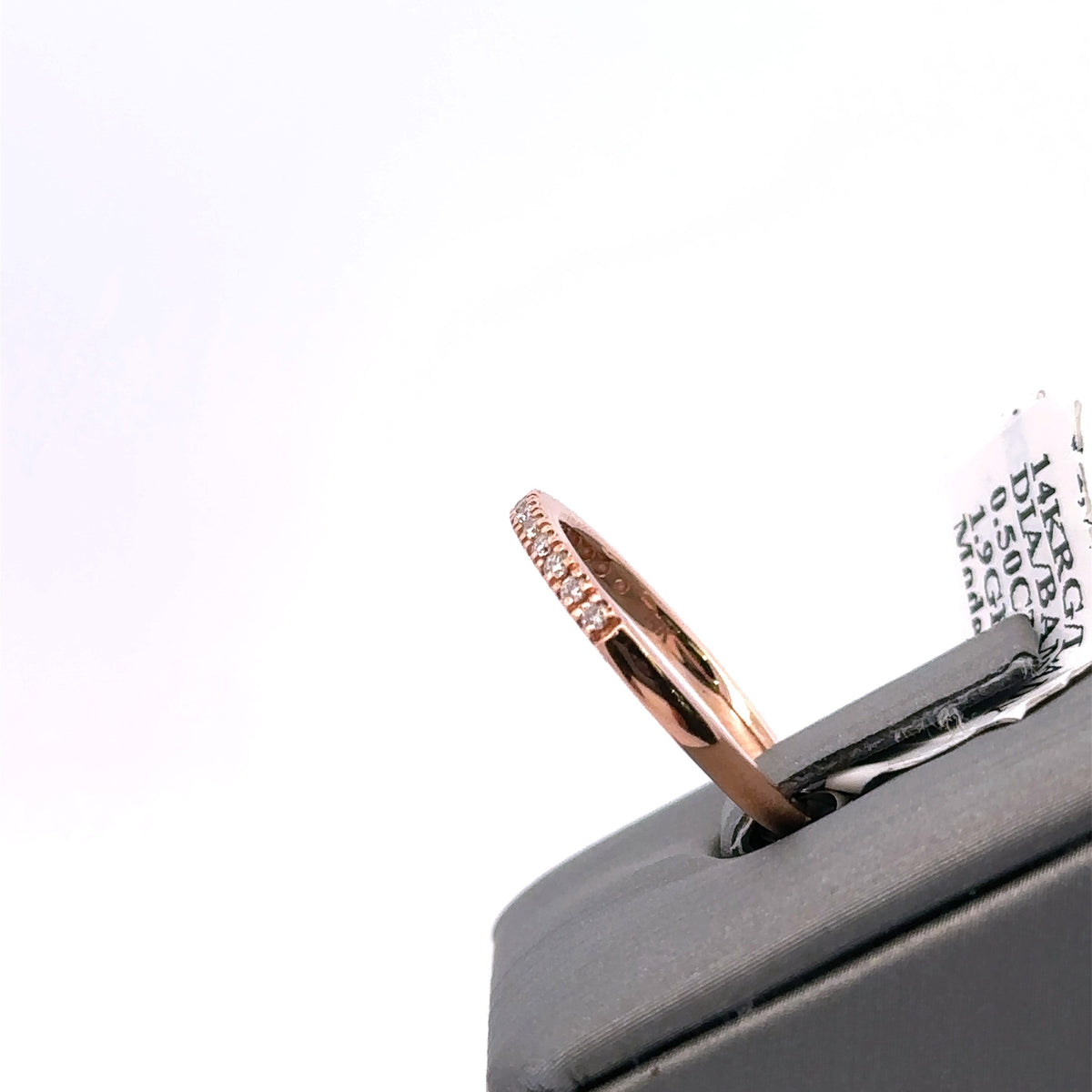 14k Rose Gold .25 CT Diamond Ladies Band, 1.9g, Size 6 S15746