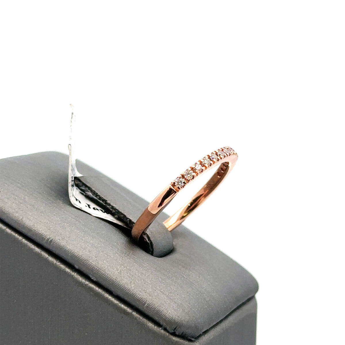 14k Rose Gold .25 CT Diamond Ladies Band, 1.9g, Size 6 S15746