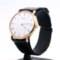 Vintage Piaget 8065 Quartz Solid 18K Yellow Gold White Dial 31.5mm watch pre owned