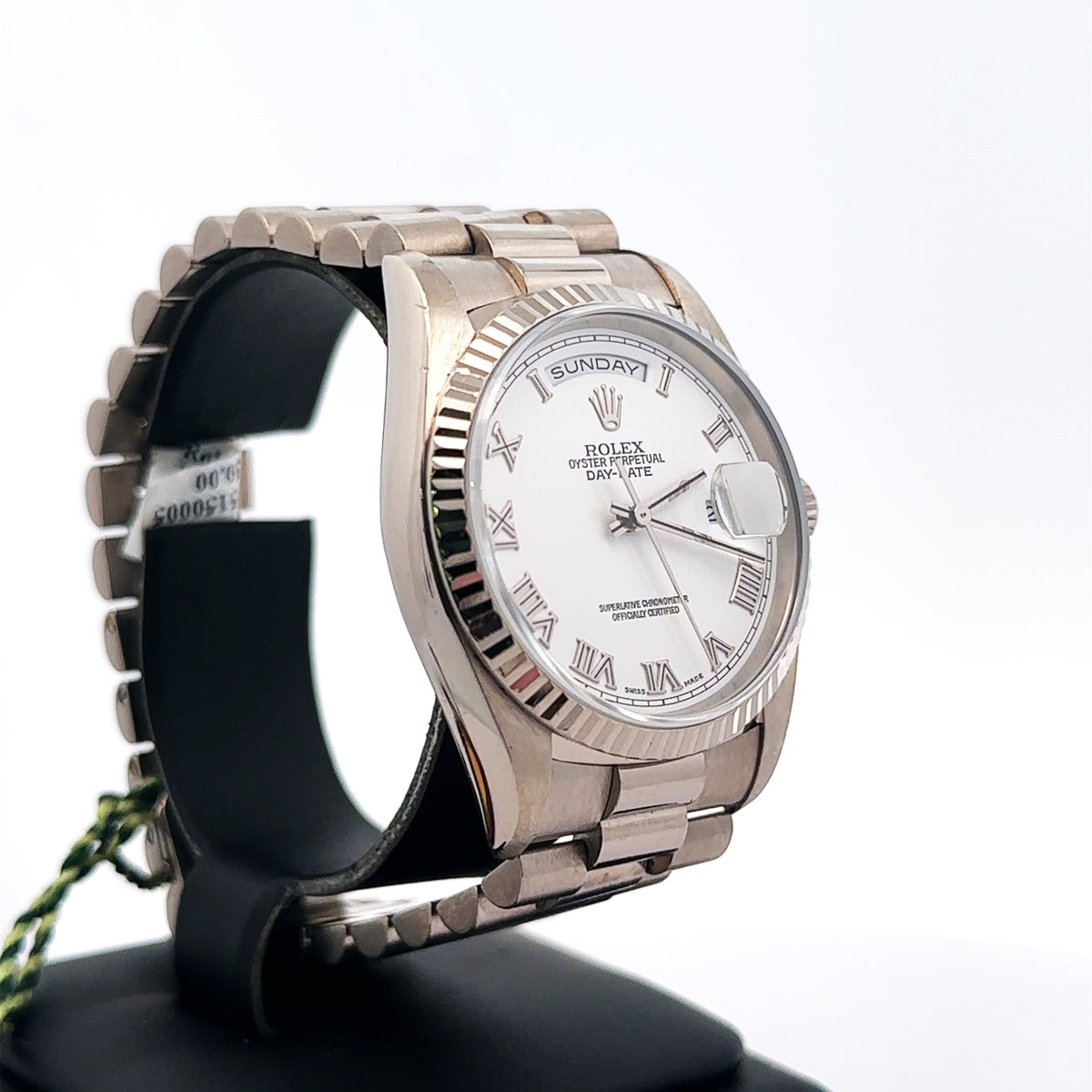 Pre-Owned Rolex Day Date Presidential 36mm 18k white Gold Watch 18239