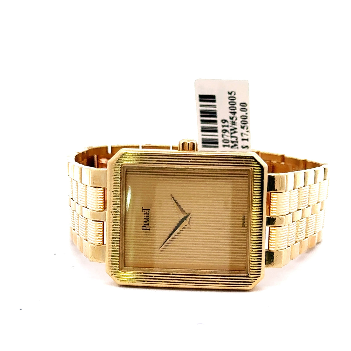 Piaget Protocole 8035 Quartz Solid 18K Yellow Gold, Gold Dial, 26mm Watch preown