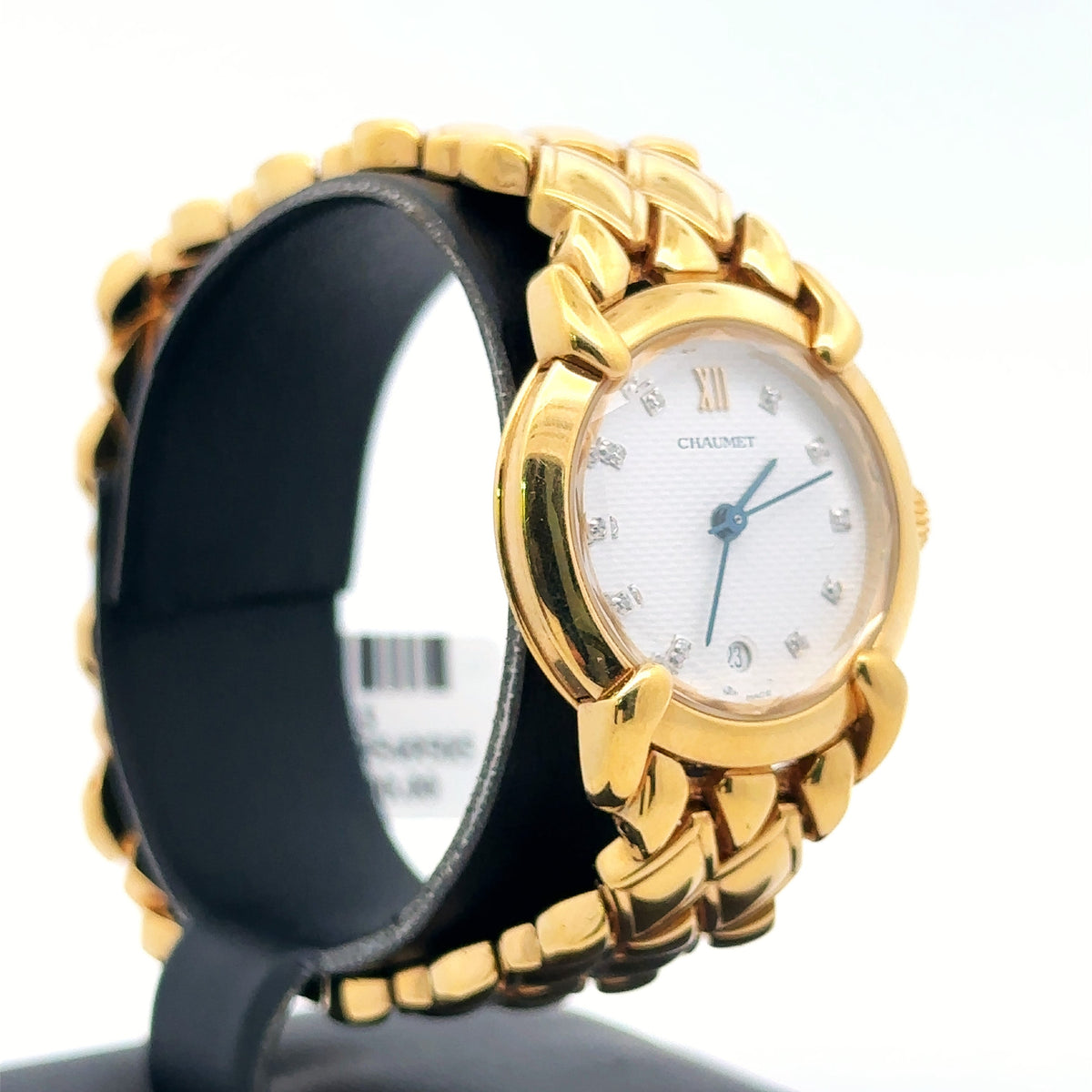 Chaumet Elysees 18k Gold 25mm Quartz Date Watch Mother of pearl Dial preowned