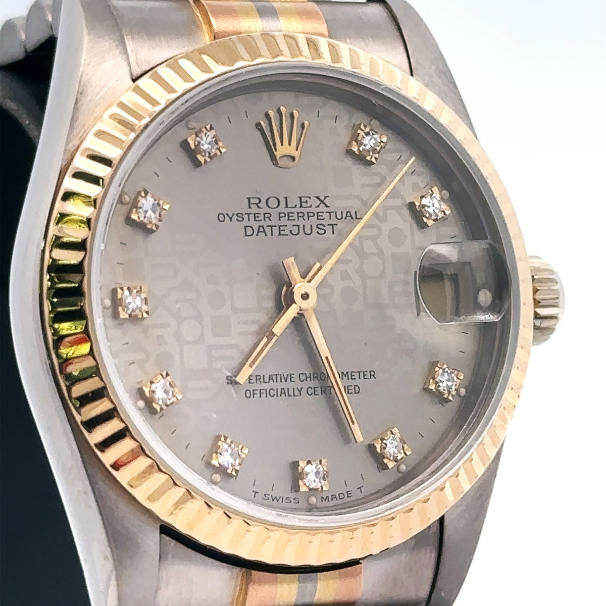 Rolex Datejust Tridor Automatic 31mm18k Gold Ladies Watch 68279B - Pre owned