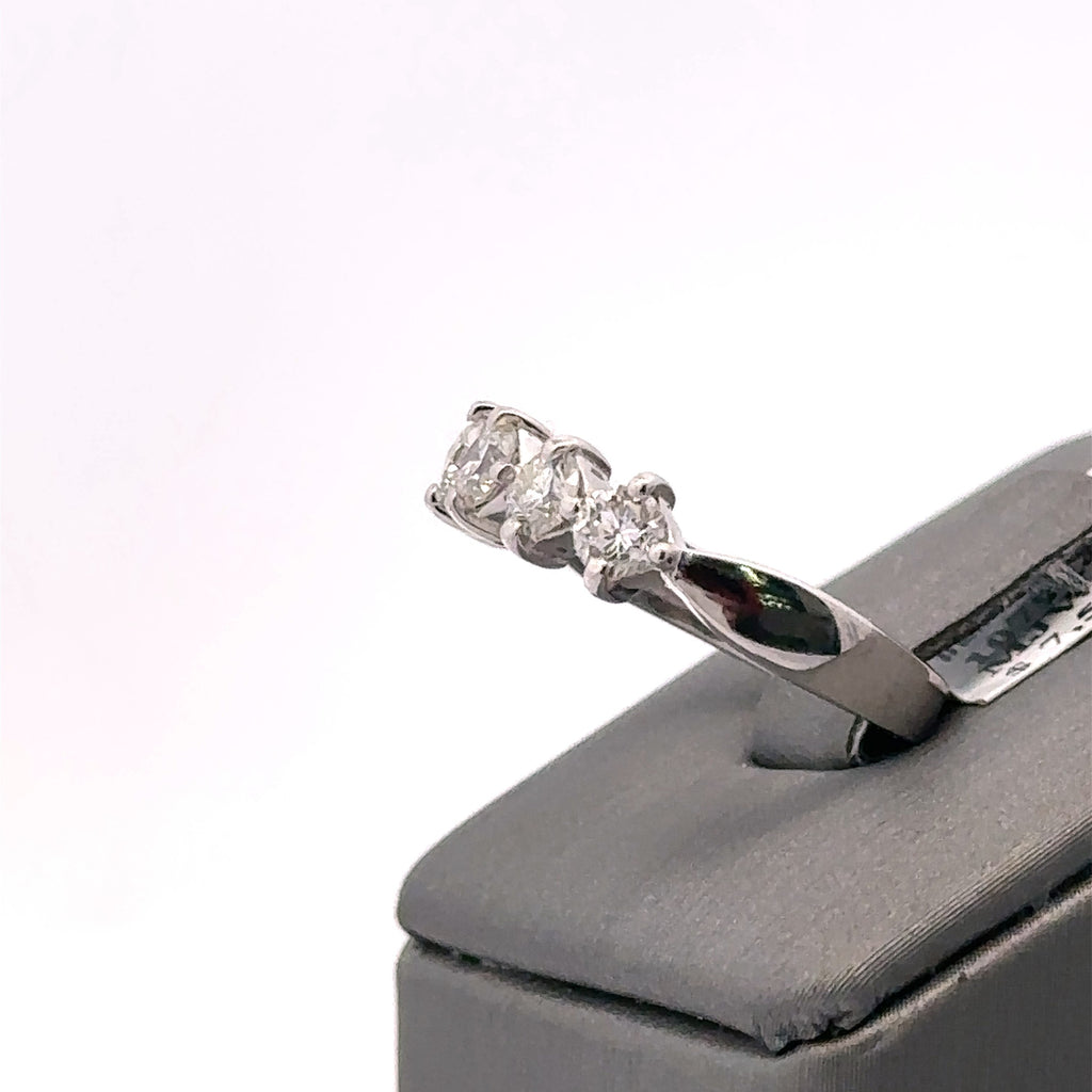 Platinum 0.75 CT Diamond Ladies Wedding Band, 7.7g, Size 6, S107924