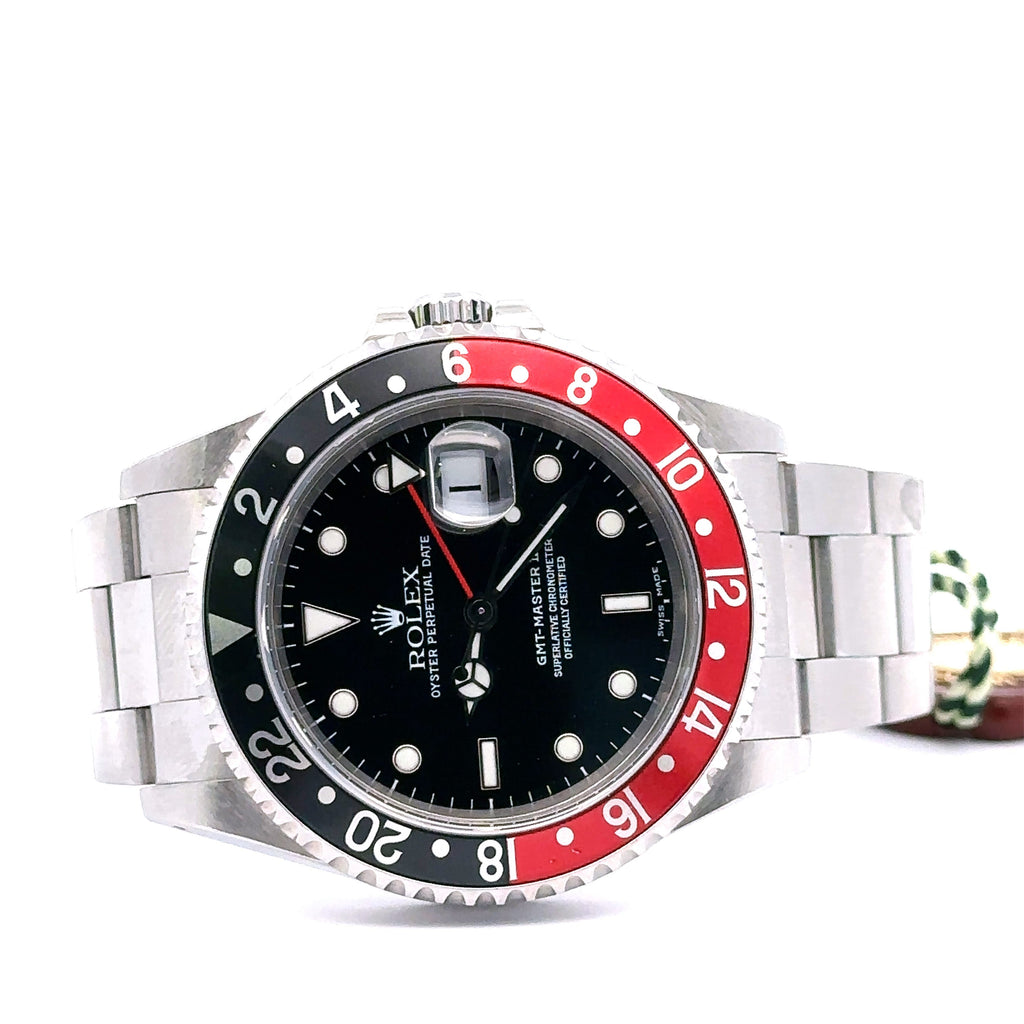 Pre-Owned Rolex GMT-MASTER II Automatic 40mm Watch, 16710 Pepsi S107941