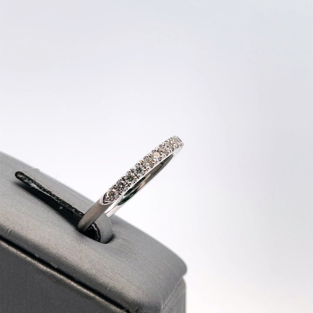 Neil Lane 14k White Gold Round-Cut Diamond Wedding Band 1/3ct