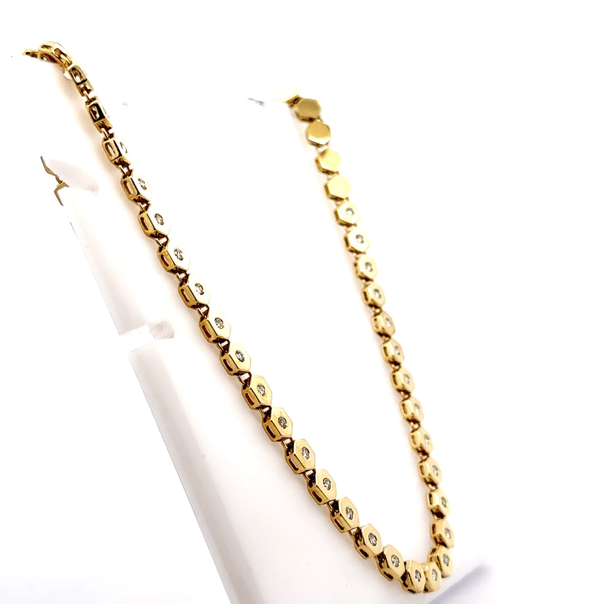 18k Yellow Gold 1.50CT Diamond Ladies Necklace, 51.5G, 16", S107979
