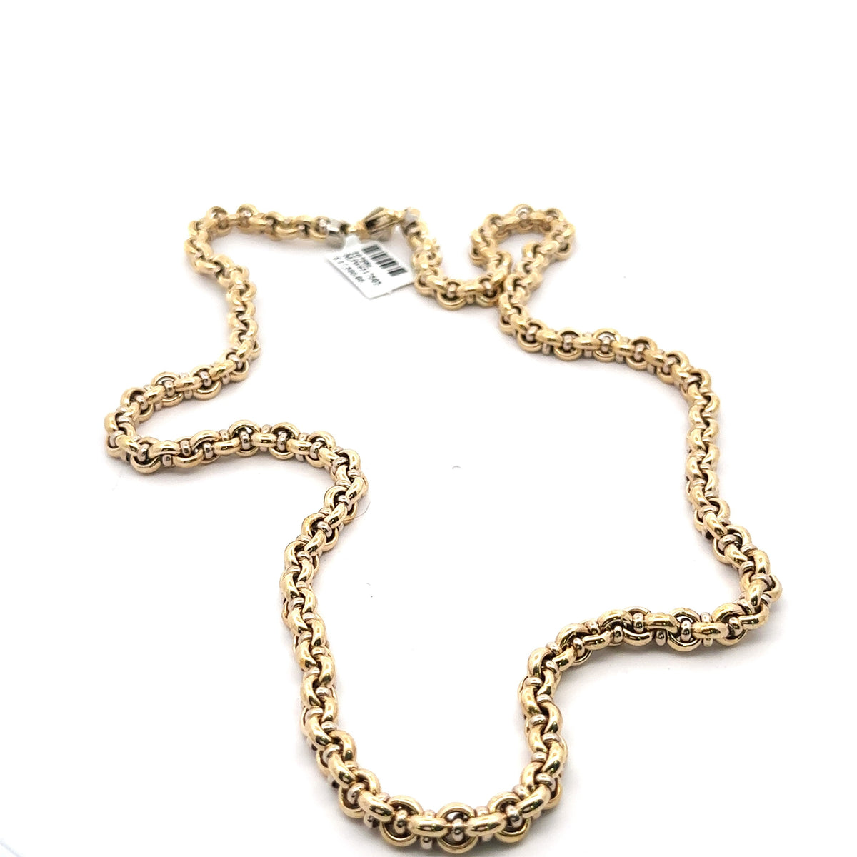 14k Yellow Gold Men's Fancy Chain, 35.3gm, 24, Made In Italy S107986