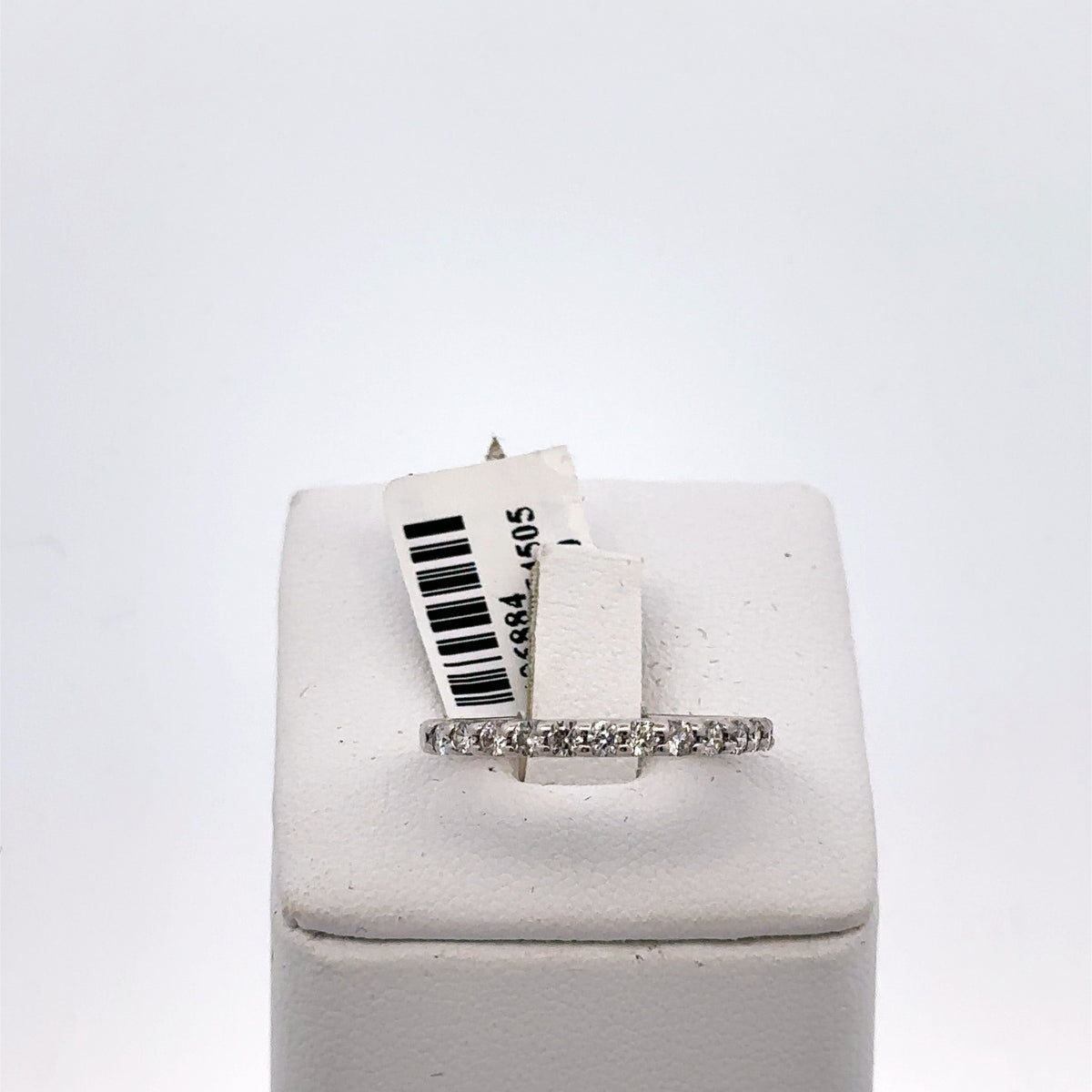 14k White Gold 0.60 CT Diamond Ladies Wedding Band, 2.2G, Size 7,  S106884
