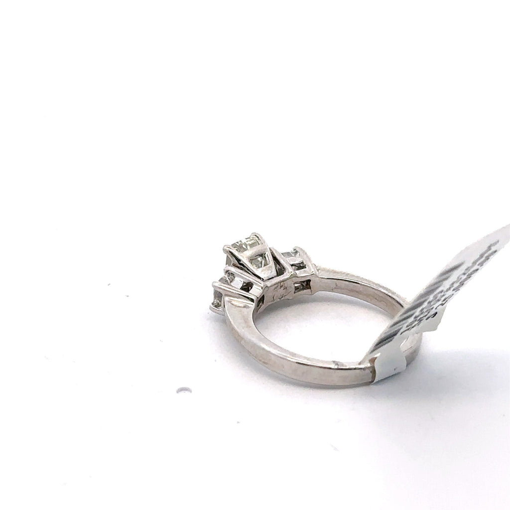 14k White Gold 1.35CT Diamond Engagement Ring Size 5.50 S106569