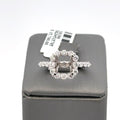 Platinum 1.10CT Diamond Halo Engagement Ring Mounting, 7.2gm, Size 7, S16186