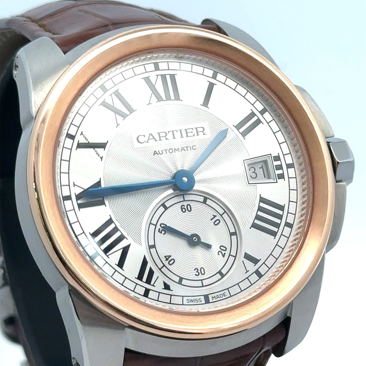 Cartier Calibre de Cartier 18k Rose Gold, Automatic 38mm Watch - W2CA0002