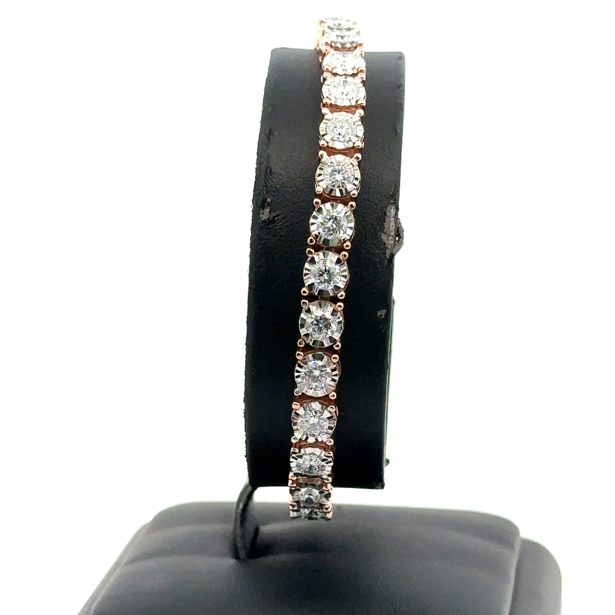 14k Rose Gold 6.75 CT Diamond Tennis Bracelet, 7", 20.9, S108062
