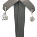 18k White Gold 2.14CT Lab-Grown Diamond Dangle Earrings, S108092