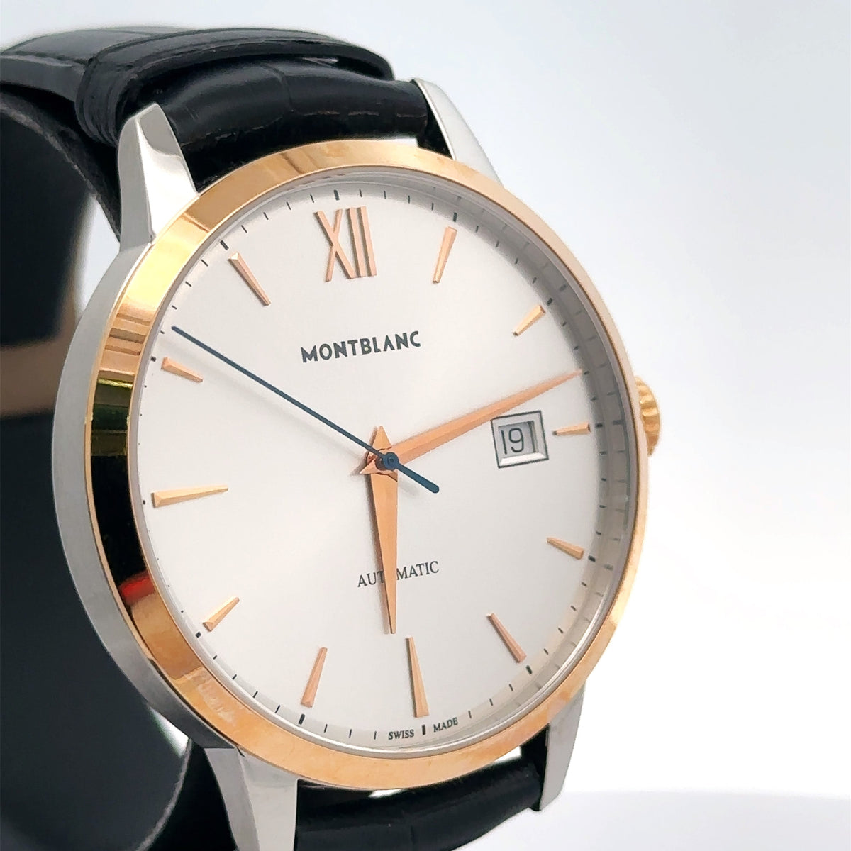 MONTBLANC Meisterstuck Heritage 39mm 111624 Stainless Steel Case W/ Rose Gold
