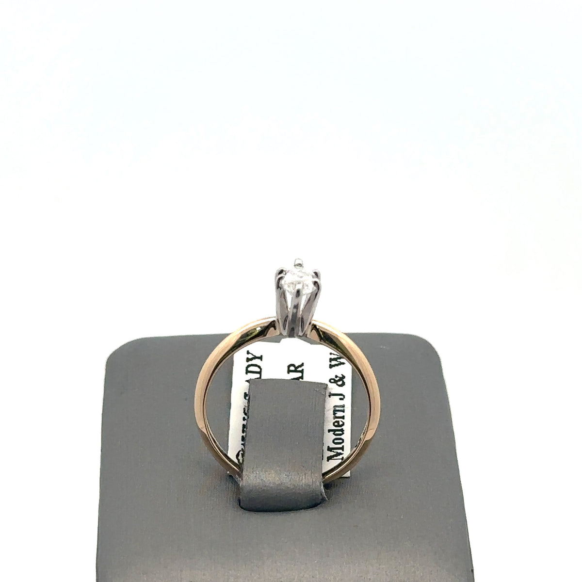 14k Yellow Gold 0.50Ct Marquise Diamond Engagement Ring, 1.8gm, Size 5.5 S108102