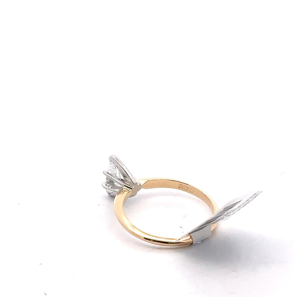 14k Yellow Gold 0.50Ct Marquise Diamond Engagement Ring, 1.8gm, Size 5.5 S108102