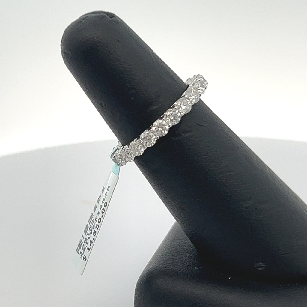 14k White Gold 2.0CT Baguette & Round Diamond Ring, 2.8gm, size 7 S108152