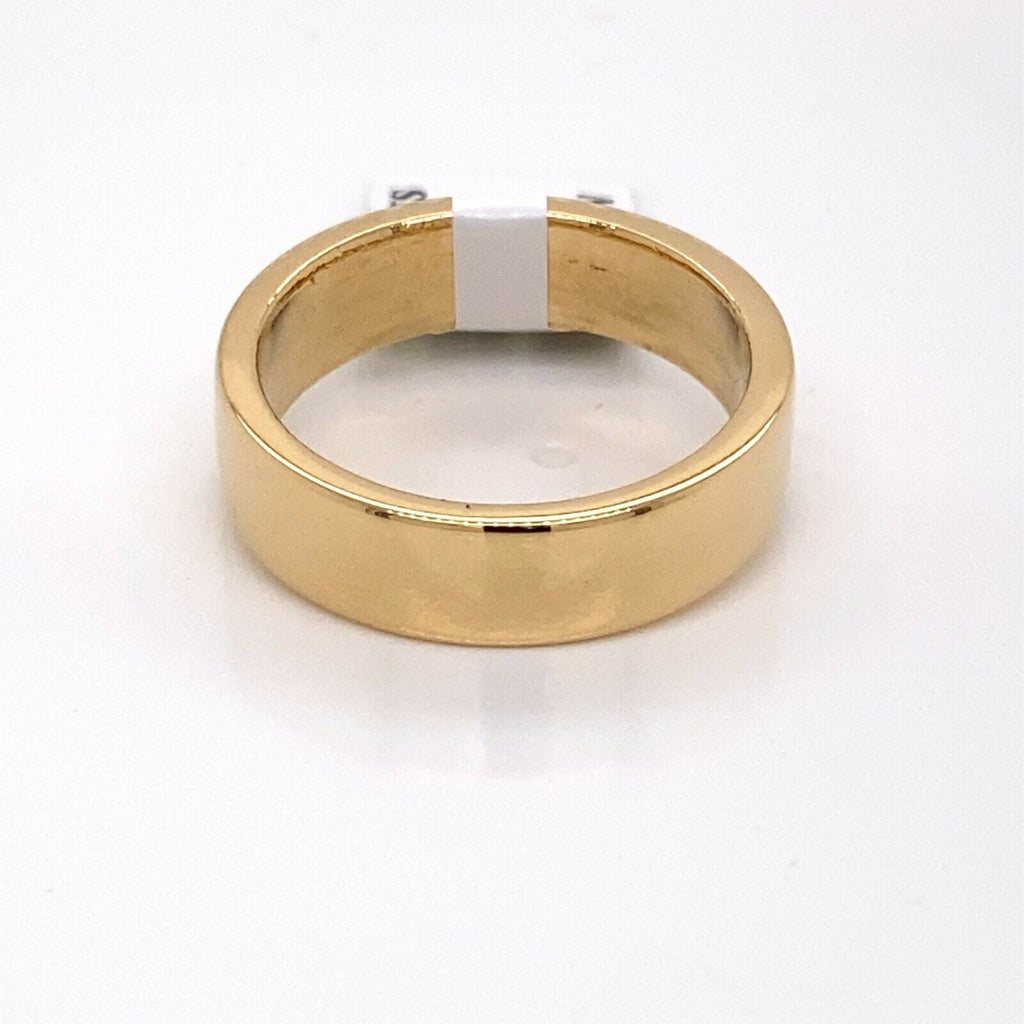 18k Yellow Gold Men's Wedding Band