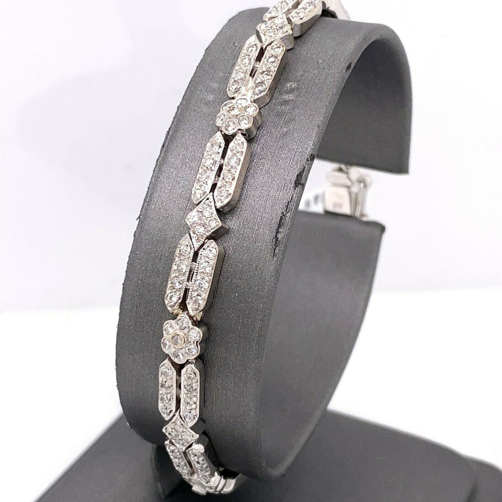 18k White Gold 2.00 CT Diamond Ladies Bracelet, S106792
