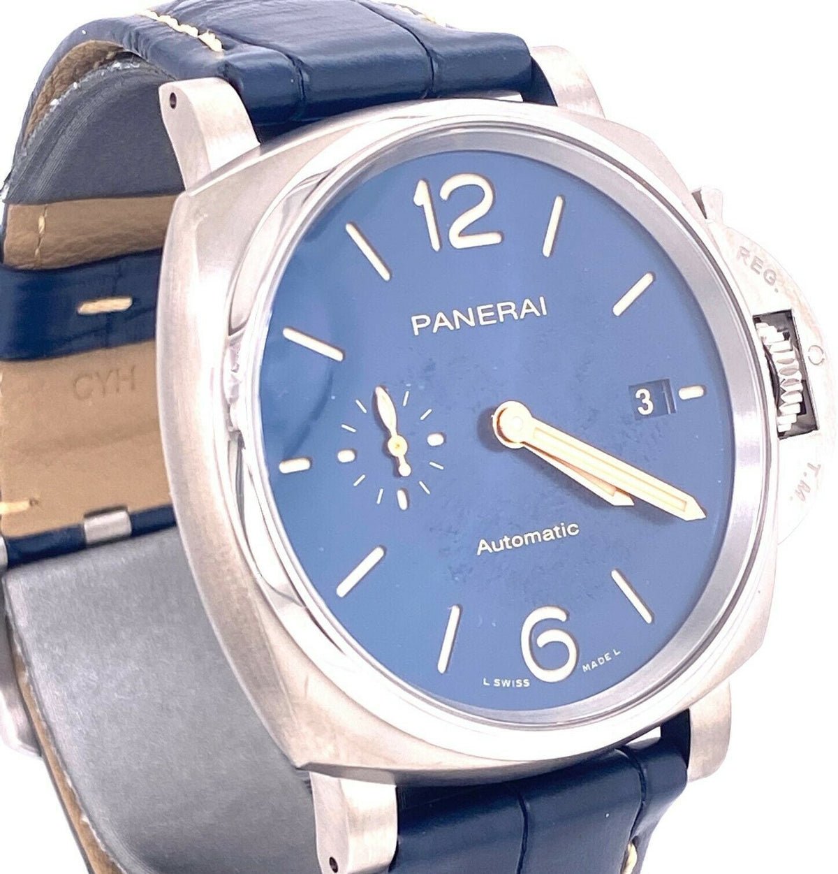 Panerai LUMINOR DUE Blue Dial Titanium 42mm PAM927