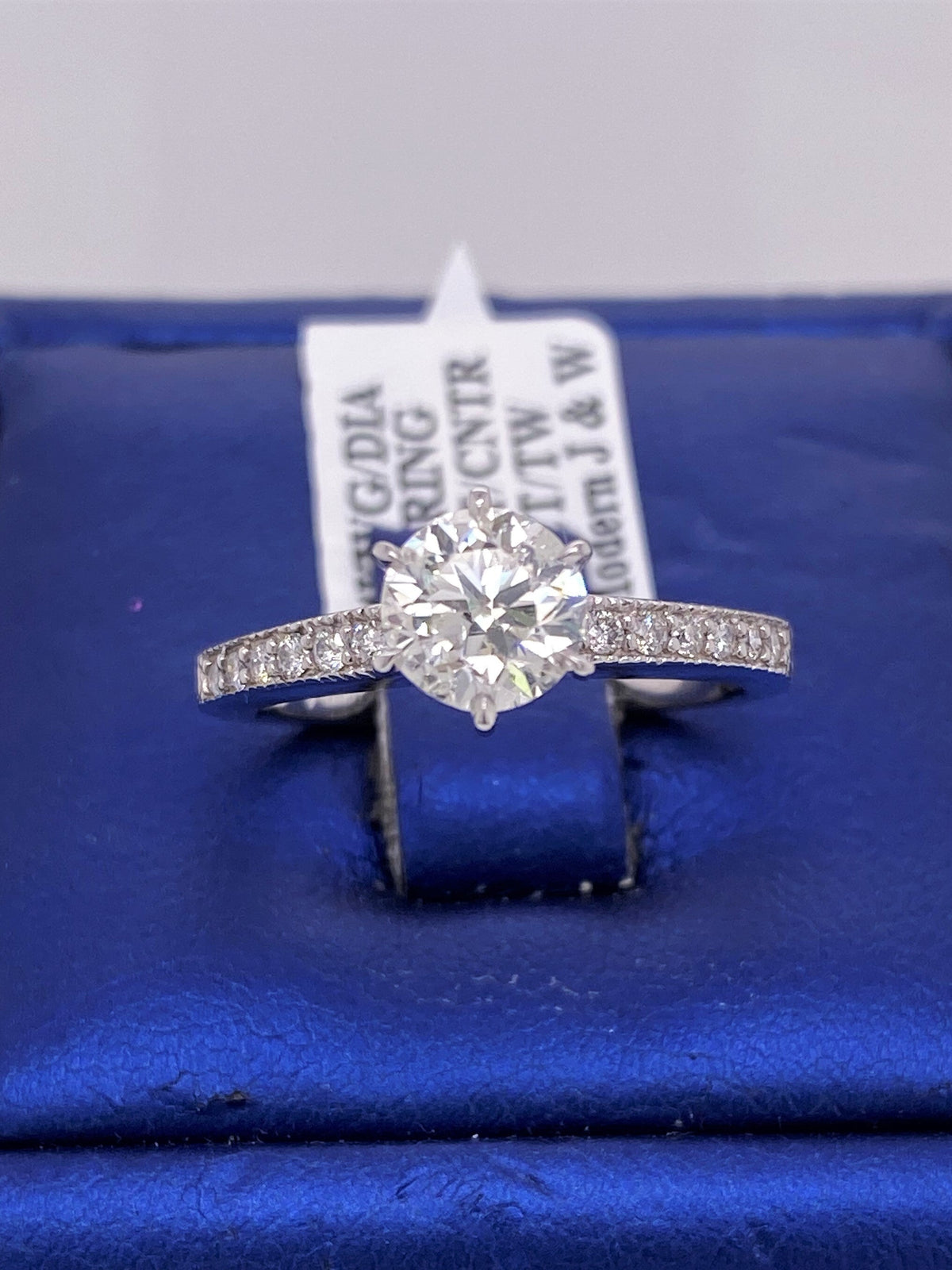 14k White Gold 1.25 CT Diamond Engagement Ring