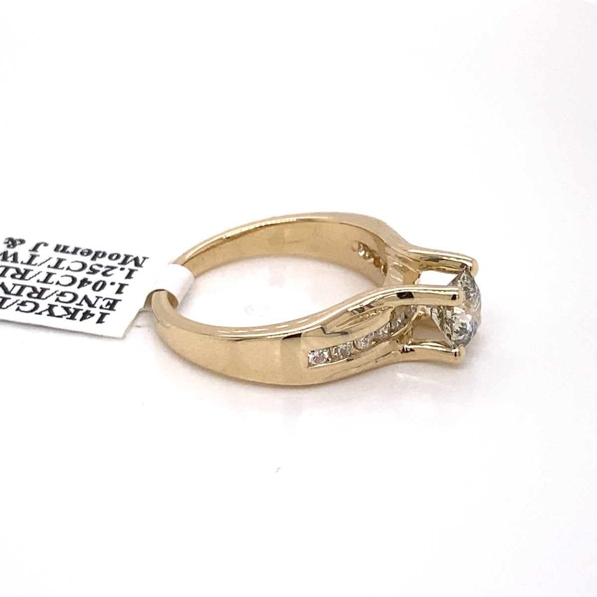 14k Yellow Gold 1.25 CT Diamond Engagement Ring
