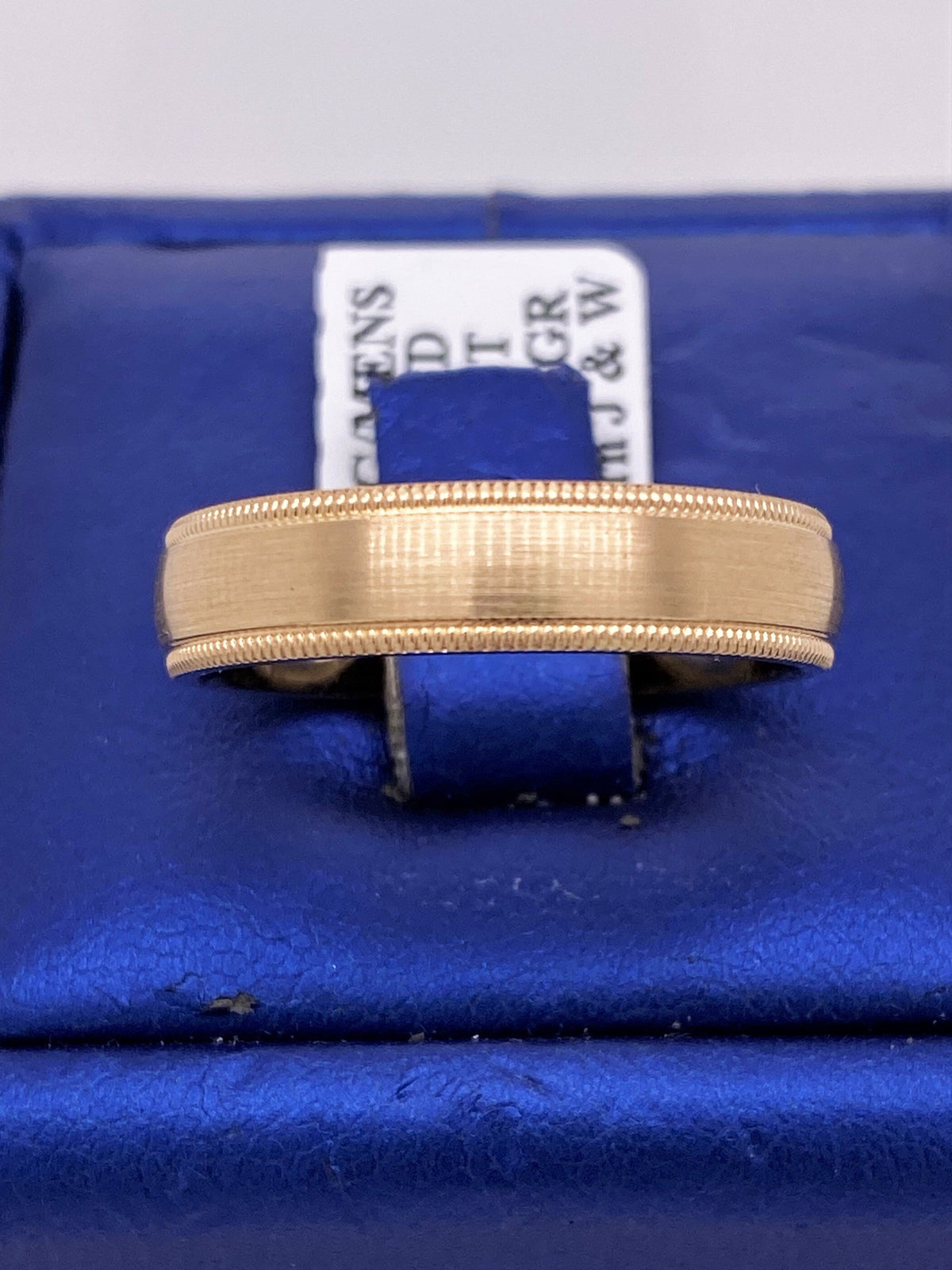 14k Yellow Gold Men's Comfort Fit Wedding Band